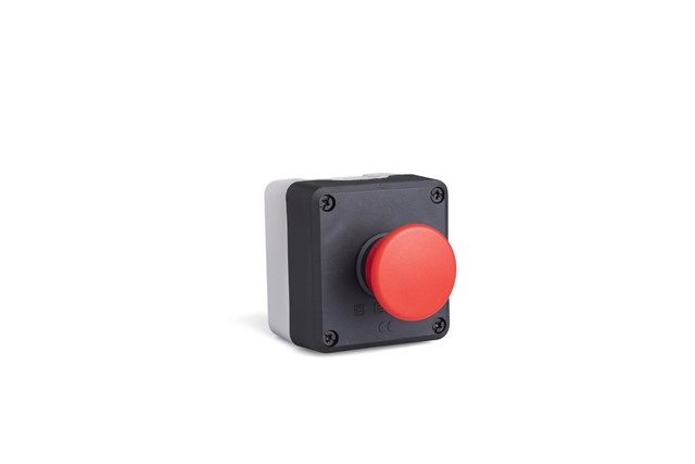 P Series Plastic 1 Hole BDMK + C3BK (NO) + C4BK (NC) Black-Grey Control Box